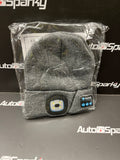 Bluetooth Beanie Hat with LED Torch - Rechargeable - Listen to Music, Take Phone Calls