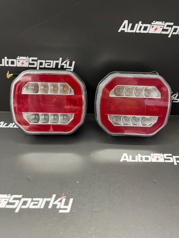Compact LED Neon Tail Light Pair