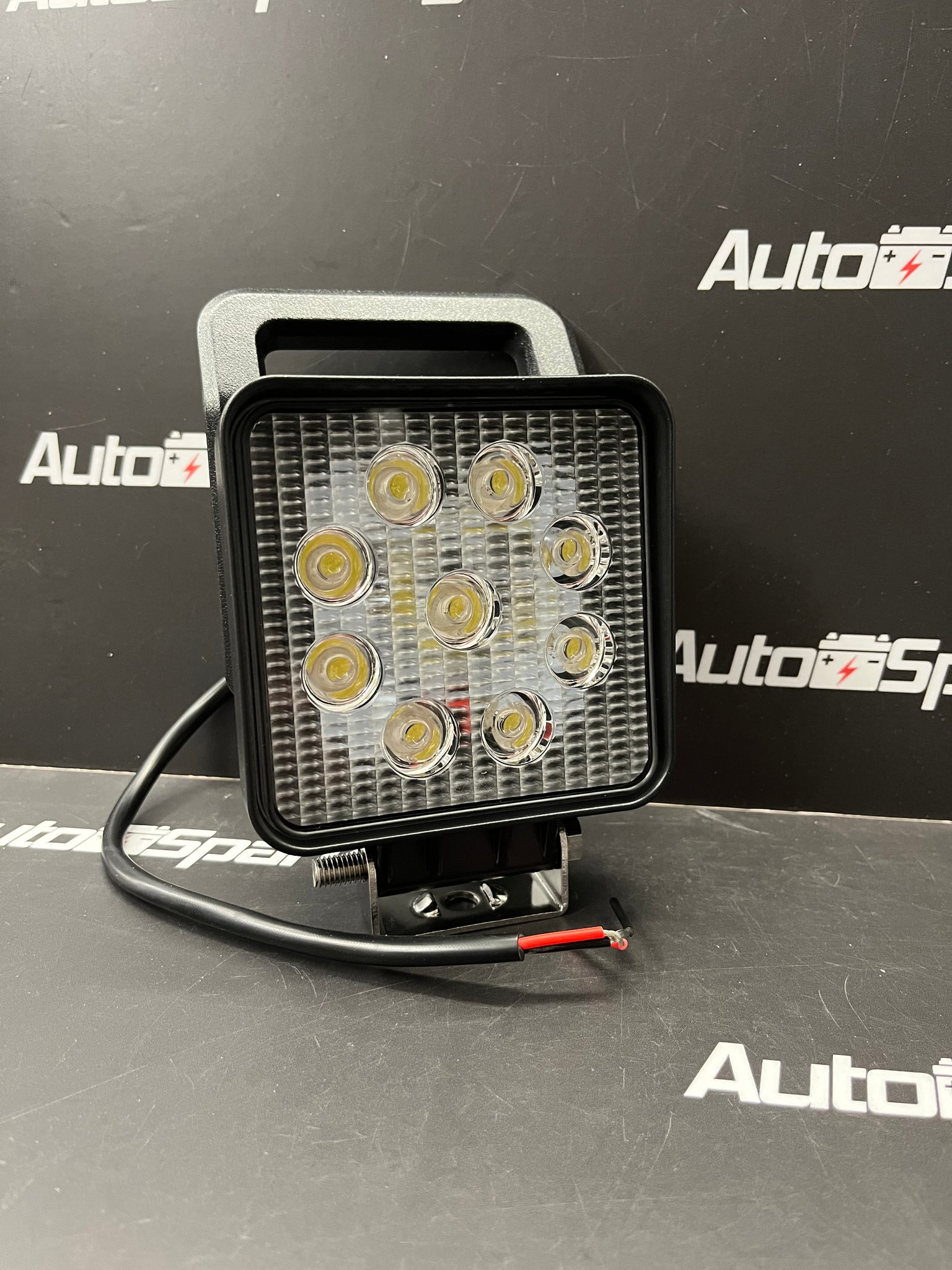 27Watt Square LED Work Light with built in On/Off Switch – Auto Sparky