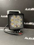 27Watt Square LED Work Light with built in On/Off Switch