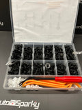 237 Piece Assortment Auto Clips / Pins / Fasteners with Removal Tools