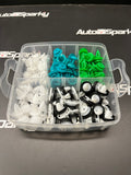 500 Piece Assortment Auto Clips / Pins / Fasteners