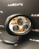 Hi Level Oval Headlight Pair - LED Global (Massey / Case / New Holland)