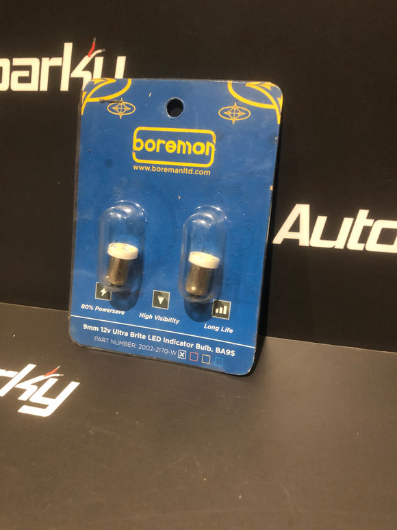Boreman 9mm Ultra Bright LED (Small Indicator Bulb) 12v