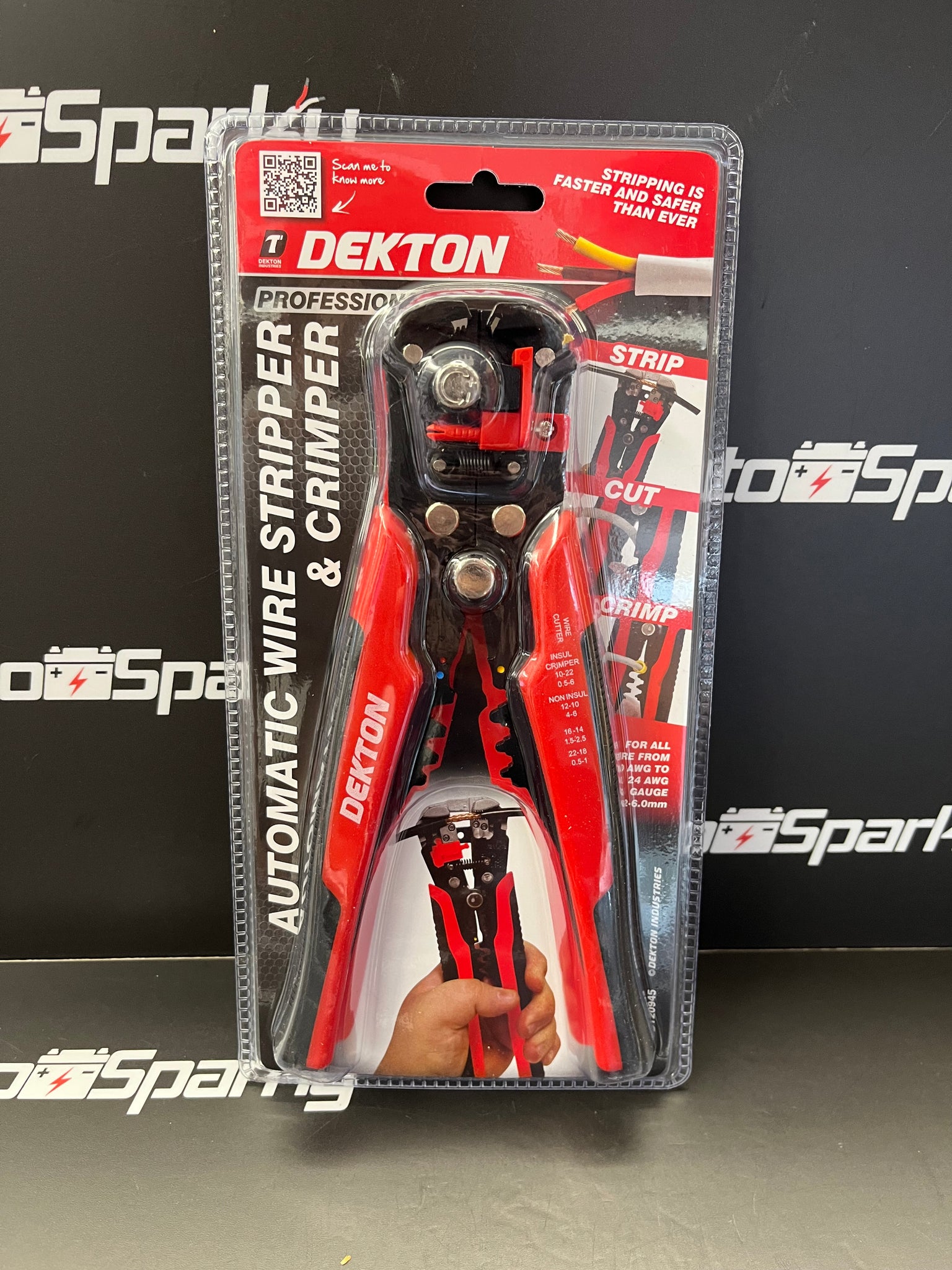 thumbnail image 2 of Dekton DT20940 Precision Wire Stripper / Crimper / Cutter Plier Tool 2 of 4