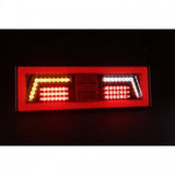 Large Neon Effect LED Combination Truck/Trailer Tail Light with Triangle Reflector - Pair (Left & Right)