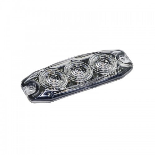 Low-Profile 3-LED Warning Lamp / Strobe **BEST SELLER** (Available in Amber or White)