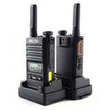 DELTA WALKIE TALKIE RADIO TWIN PACK WITH DESKTOP CHARGERS (Up to 7 Mile Range in ideal Conditions)