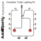 Complete Trailer Lighting Kit 7 - Plug & Play - Available Lengths 6m, 9m & 12m