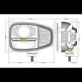 Teleporter / Combination Headlight Pair / Bottom or Rear Mount - UTV Products