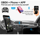 OBD 2, Universal Vehicle Diagnostic Scanner, Bluetooth, iOS/Android, Smartphone Application