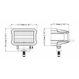 4.5" 2200Lumen Mini Light Bar with DRL / Parking Light