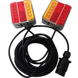 LED Magnetic Trailer Tail Light Set (12Metre Cable)