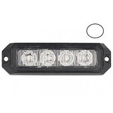 Heavy Duty 4LED Warning Light in Amber / White / Red or Blue