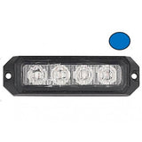 Heavy Duty 4LED Warning Light in Amber / White / Red or Blue
