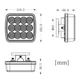 Magnetic Strobe Light on Extendable Lighter Plug